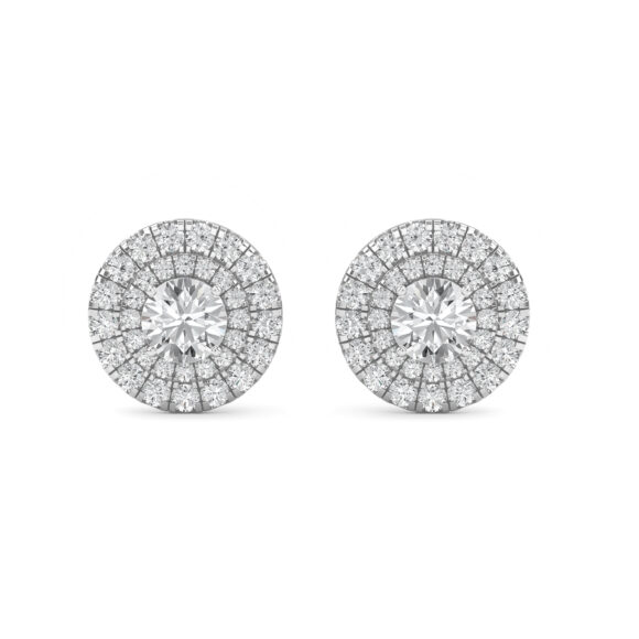 Twin Halo Earring