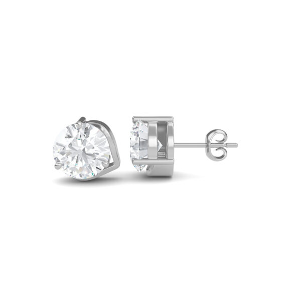 TrueSpark Round Diamond Earrings - Image 2