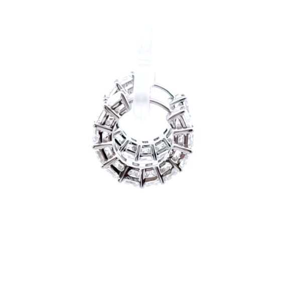 Emerald Hoop Earrings - Image 2