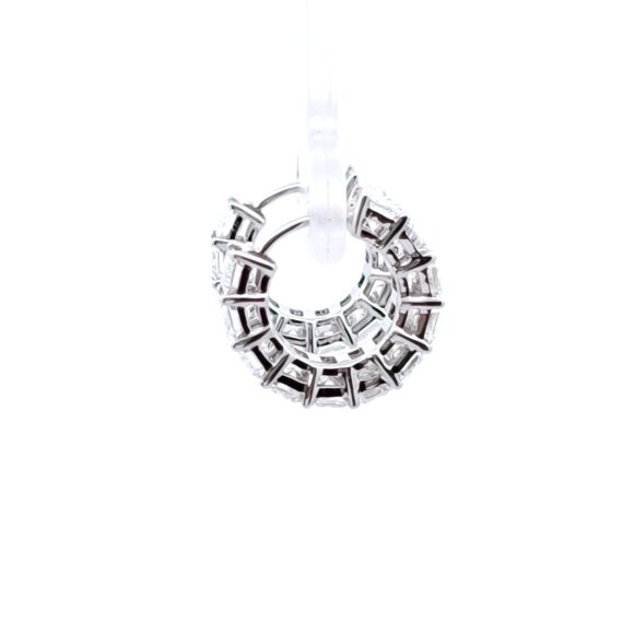 Emerald Hoop Earrings - Image 4