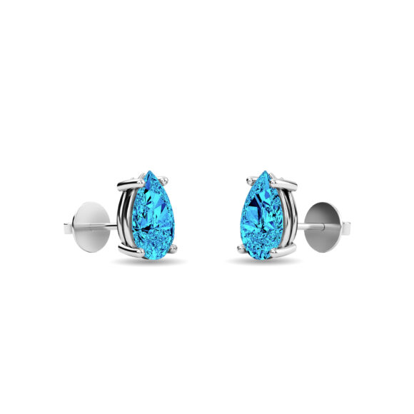 Blue Dewdrop Earrings - Image 3