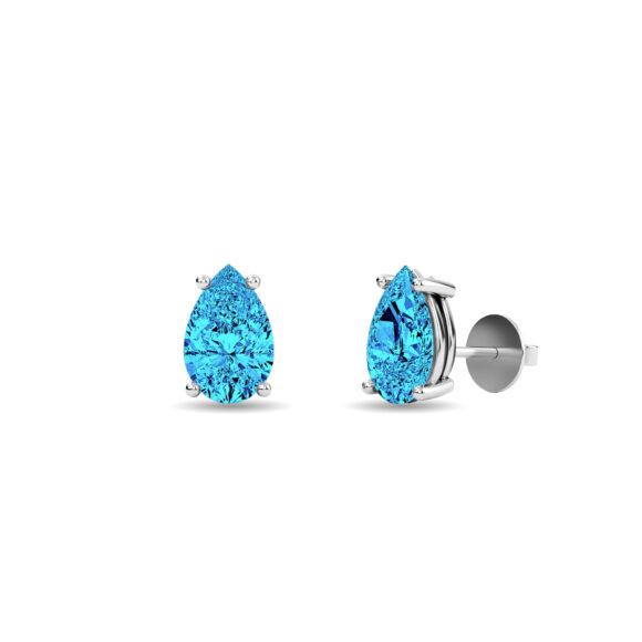 Blue Dewdrop Earrings - Image 4