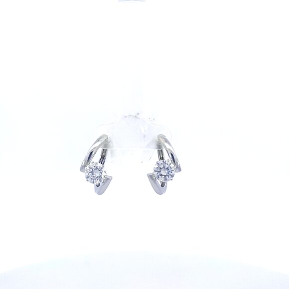 1 Carat Hoop Earrings