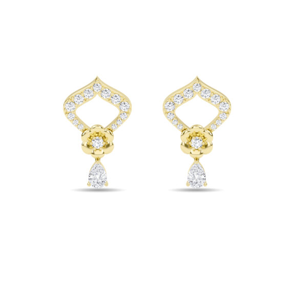 Floral Brilliance Diamond Earrings