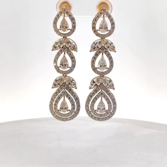 Royal Rainleaf Dangler Earrings