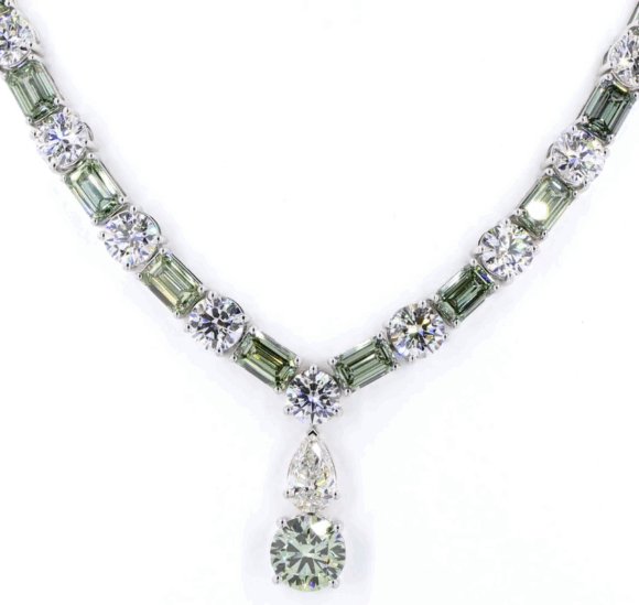 Imperial Emerald Bloom Necklace - Image 2