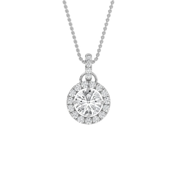 Dazzling Round Diamond Pendant