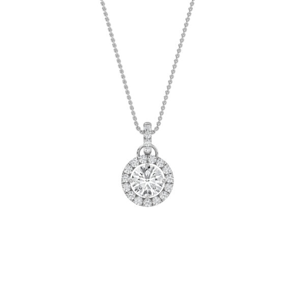 Dazzling Round Diamond Pendant - Image 2