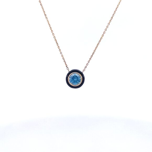 Mesmerizing Round-Shaped Blue Pendant
