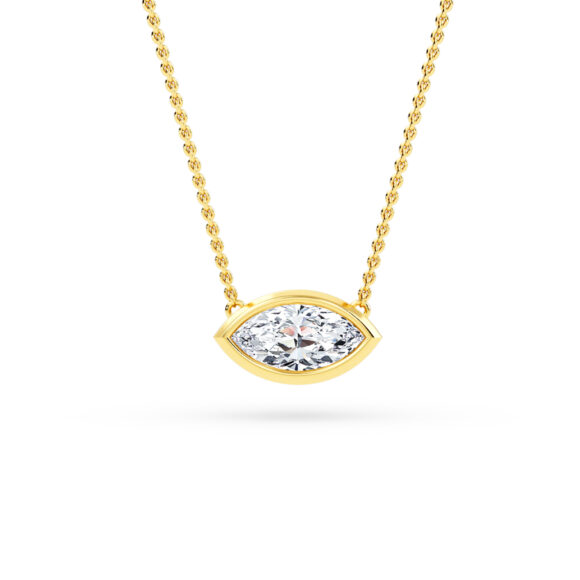Stellar Marquise Gold Pendant - Image 2