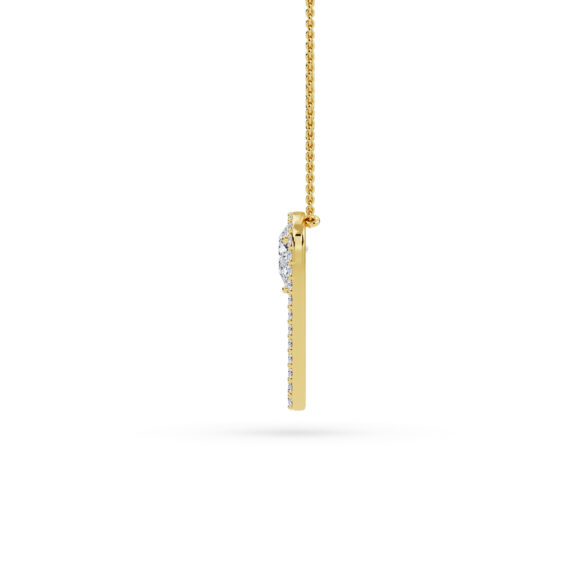 Sleek Spark Diamond Pendant - Image 4