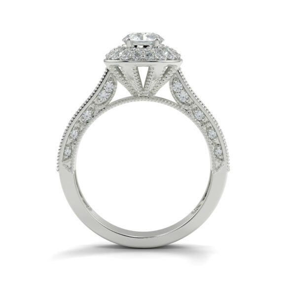 Sparkling Round Halo Ring - Image 2