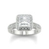 Regal Halo Princess Ring