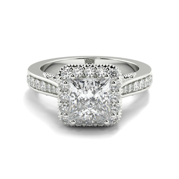 Regal Halo Princess Ring - Image 3