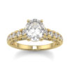 Oval Solitaire in diamond Ring