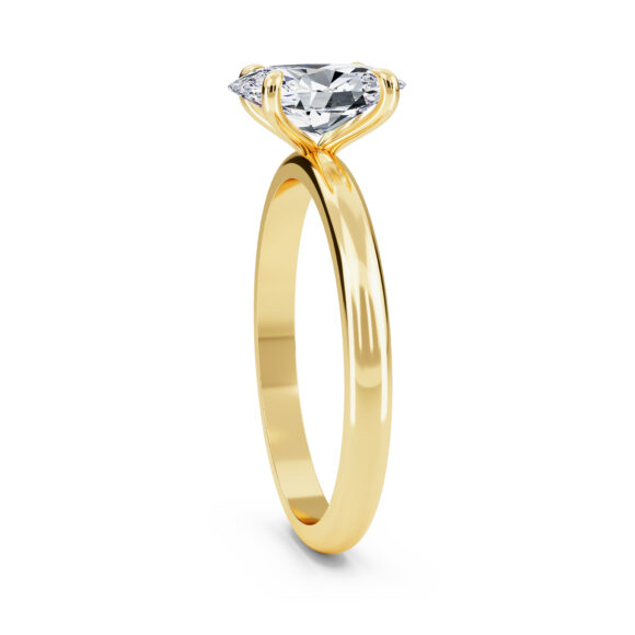 3 Carat Oval Solitaire Ring - Image 3