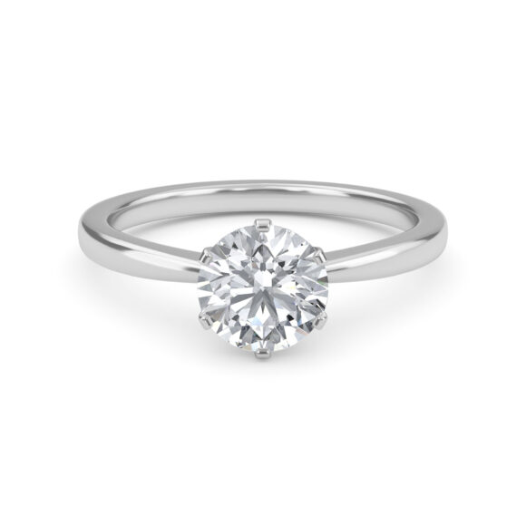 1 Carat Solitaire in White Gold - Image 3