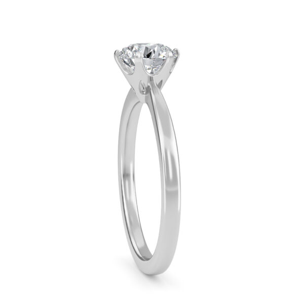 1 Carat Solitaire in White Gold - Image 4