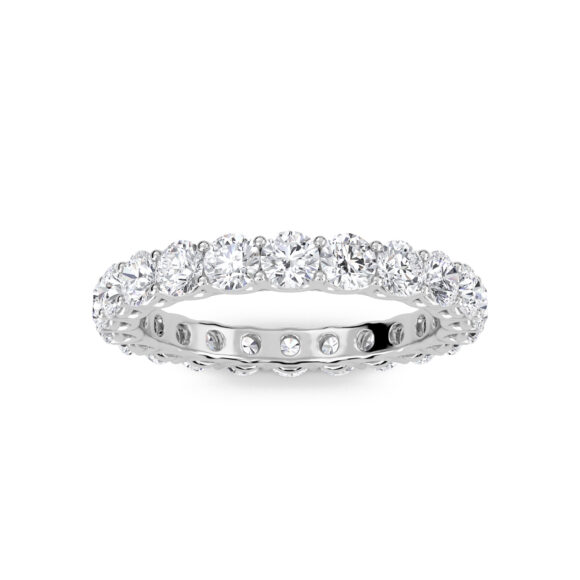 Diamond Band in White Gold
