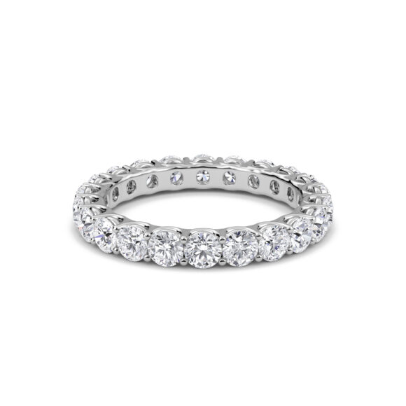 Diamond Band in White Gold - Image 2