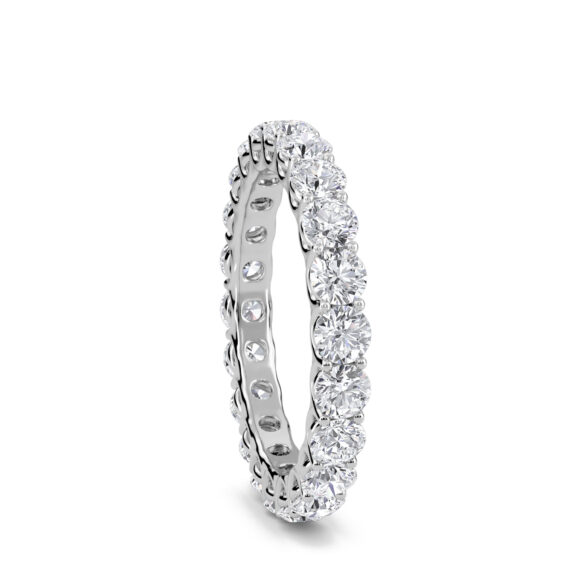Diamond Band in White Gold - Image 4