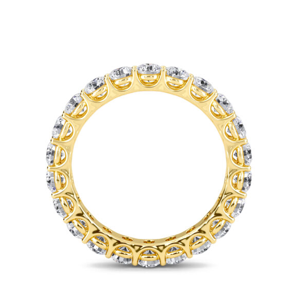 Diamond Band in Yelllow Gold - Image 3