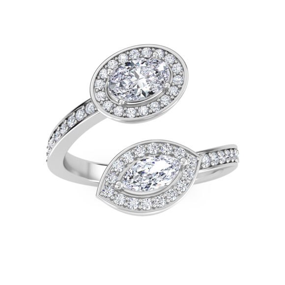 Oval and Marquise Solitaire Ring