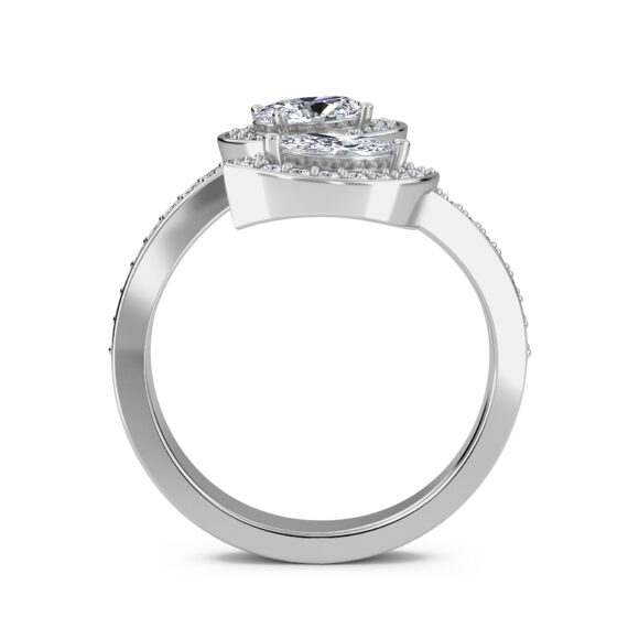 Oval and Marquise Solitaire Ring - Image 3