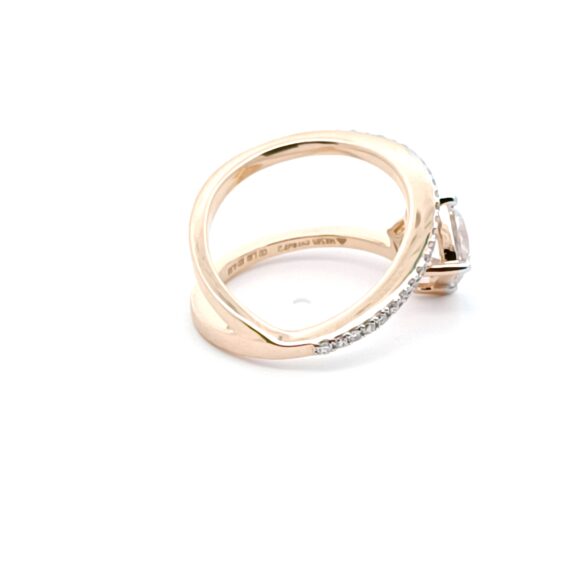 Sparkling Spiral Solitaire Ring - Image 4