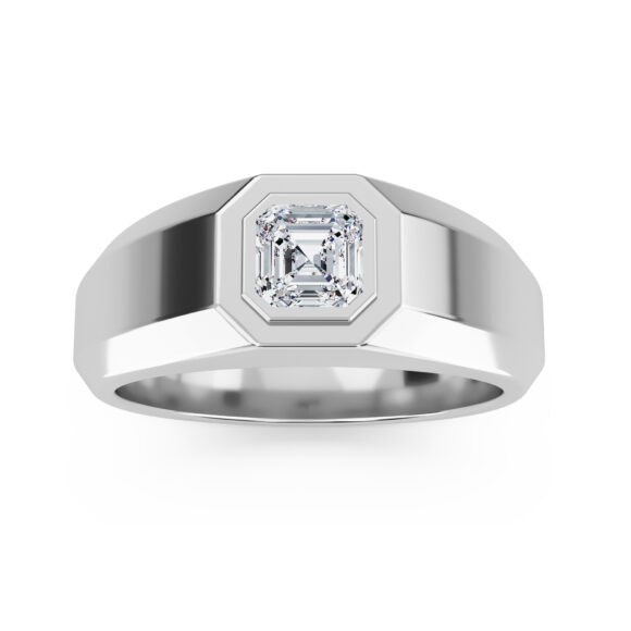 Asscher Diamond Ring