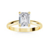Golden Emerald Glow Ring