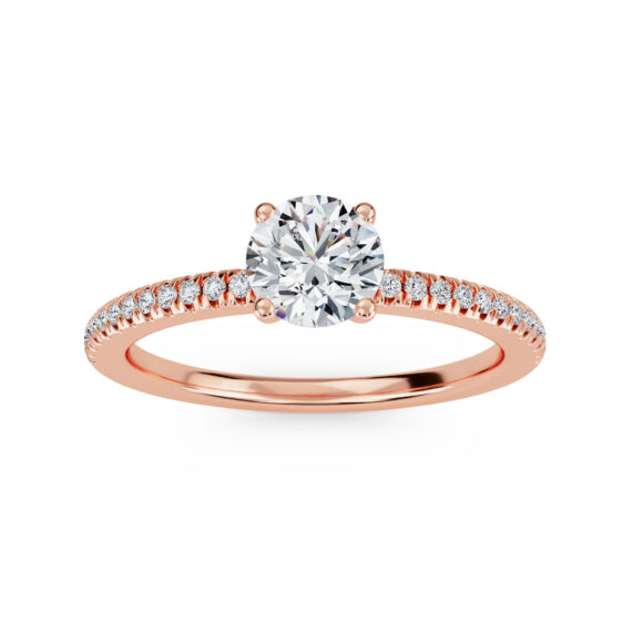 Classy Round Solitaire Ring