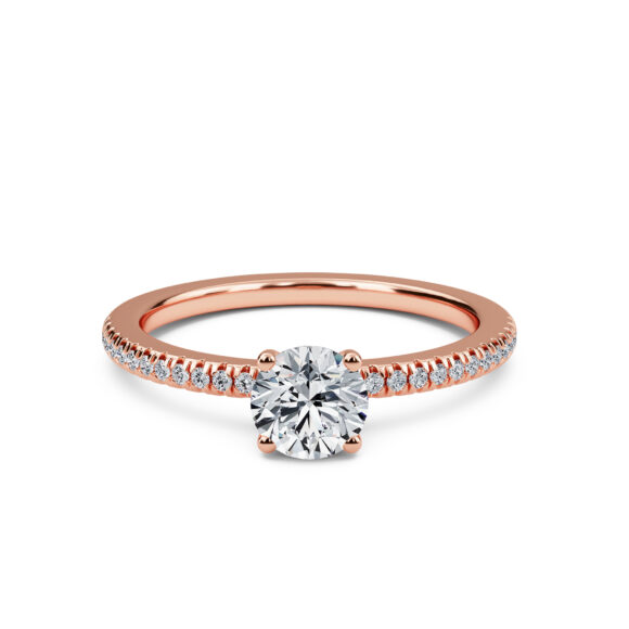 Classy Round Solitaire Ring - Image 2