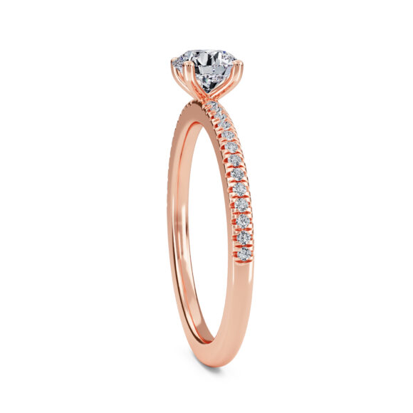 Classy Round Solitaire Ring - Image 4
