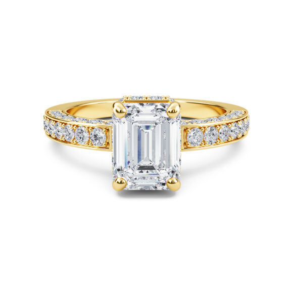 Emerald in Diamond Band - Image 2