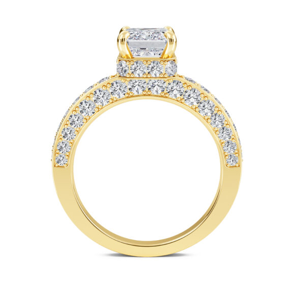 Emerald in Diamond Band - Image 3